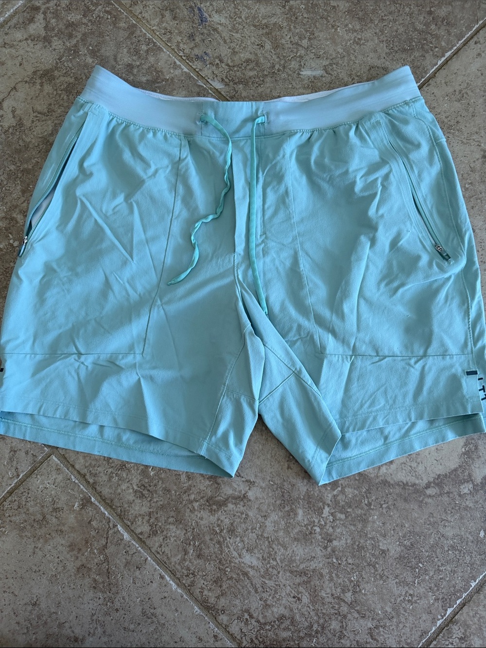 lululemon athletica Men's Aqua Performance Drawstring Shorts